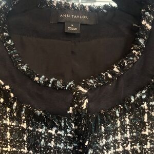 Ann Taylor Black and White Textured Jacket